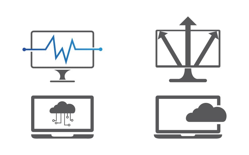 Computer Services Logo Vektor-Symbol-Design-Illustration v.2