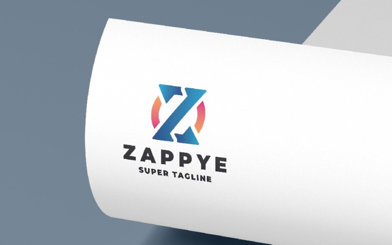 Logo circolare con lettera Z di Zappye