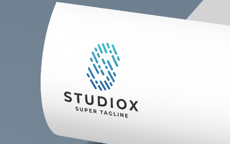 Modelo de logotipo da letra S do Studiox