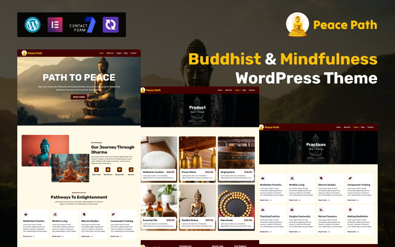 PeacePath – Tema WordPress buddista e di consapevolezza