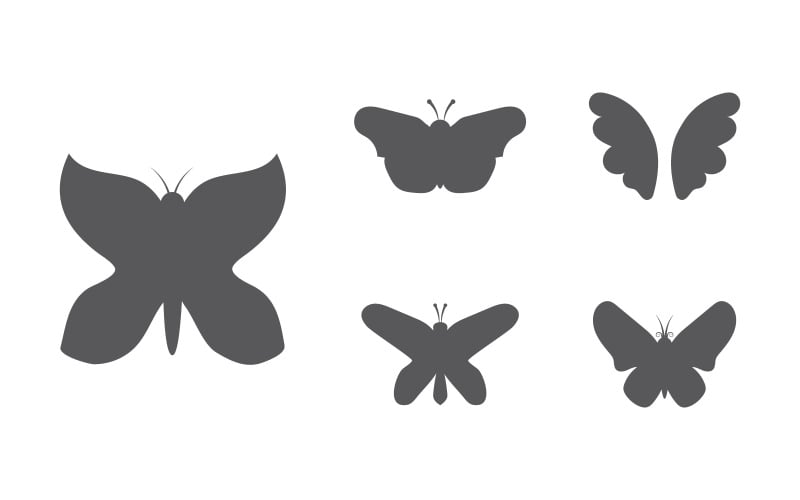 Szablon projektu ikony logo Butterfly Beauty Vector w wersji 3.4