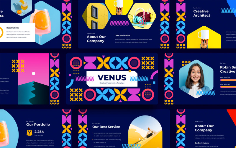 Venus - 创意主题演讲模板