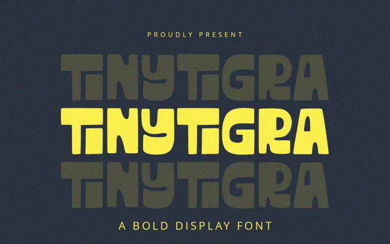 TinyTigra — жирный дисплейный шрифт