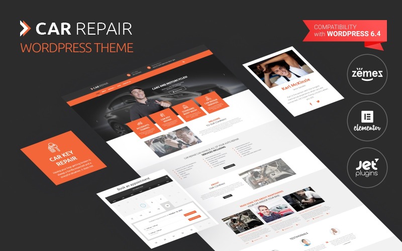 Autoreparatur - WordPress Elementor Theme für Fahrrad- und Autoreparatur