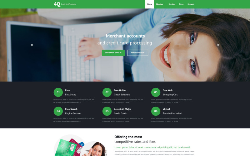 Bank Responsive Website-Vorlage