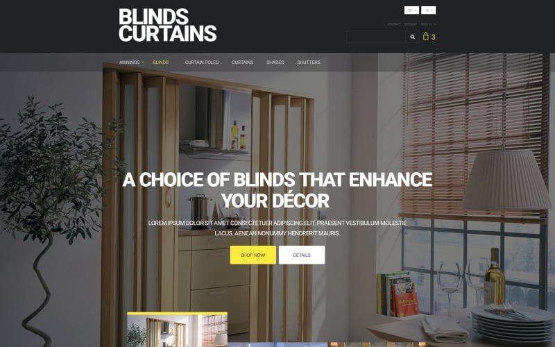 Blinds and Curtains PrestaShop Theme