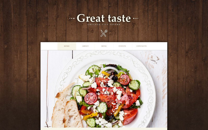 кафе и ресторан muse шаблон