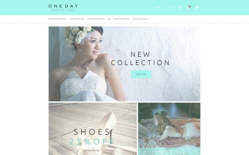 Modelo OpenCart para compras nupciais