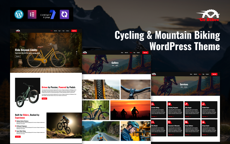 GoBikee – Thème WordPress pour le cyclisme et le VTT