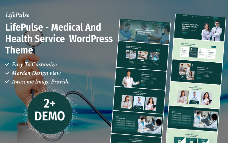 LifePulse – WordPress-tema för medicin och hälsovård