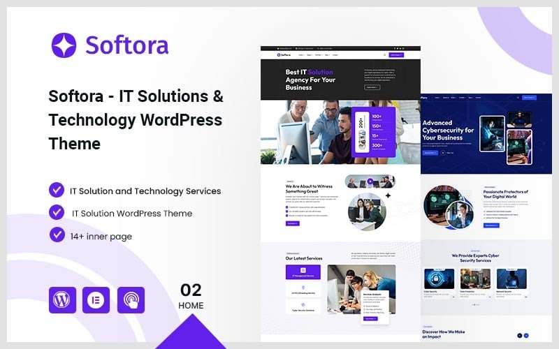 Softora – WordPress-tema för IT-lösningar och teknik