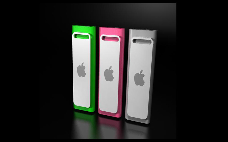 iPod Shuffle 3. Nesil Maya 2009 3D Modeli