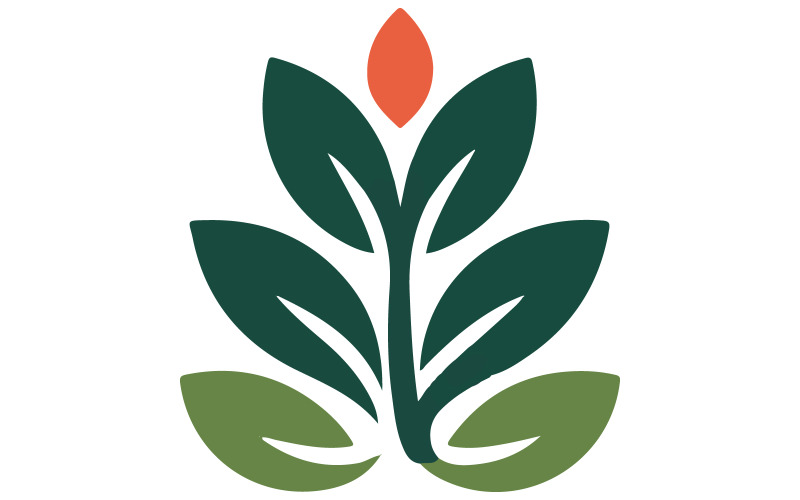 Projekt logo dla rozwoju roślin