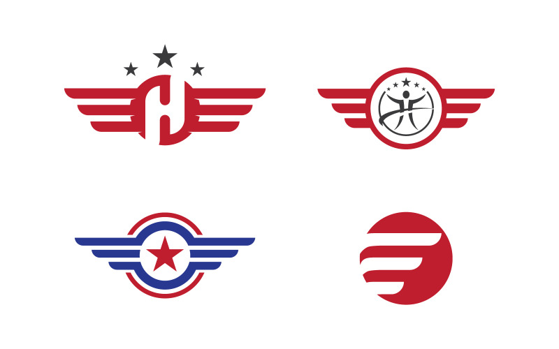 Falke, falke, flügel, symbol, schablone, logo, abbildung, design, v3.3