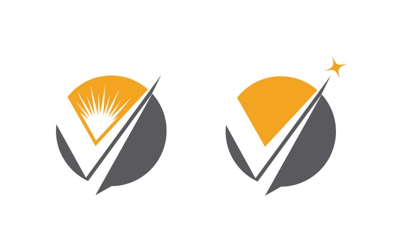 V-letterpictogram Bedrijfslogo Sjabloonontwerp illustratie v3.8