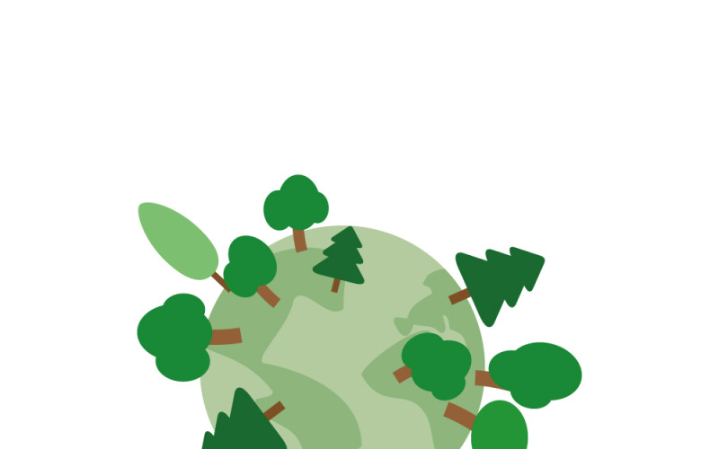 Levendige boomvectorillustratie voor eco-posters en banners ter ere van Arbor Day