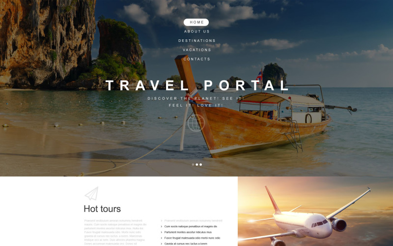 шаблон туристического агентства muse