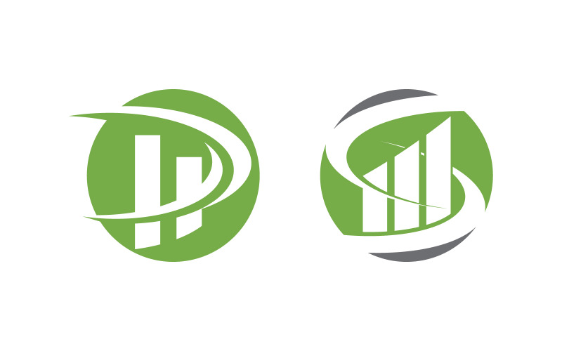 Ícone de finanças empresariais - Ilustração de design de logotipo v3.8