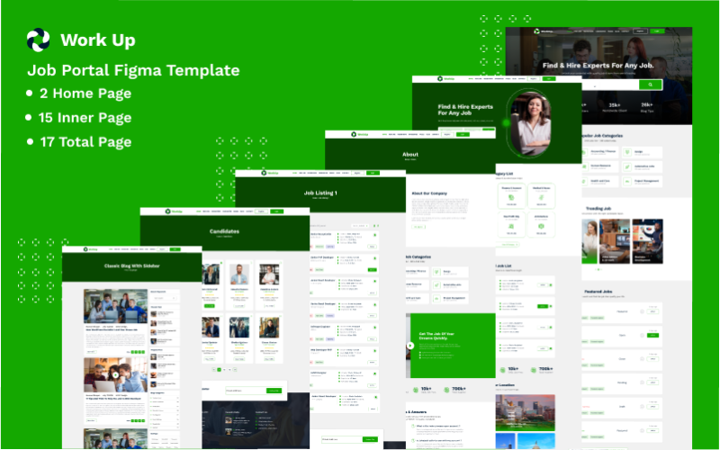 Workup – креативный шаблон вакансии Figma