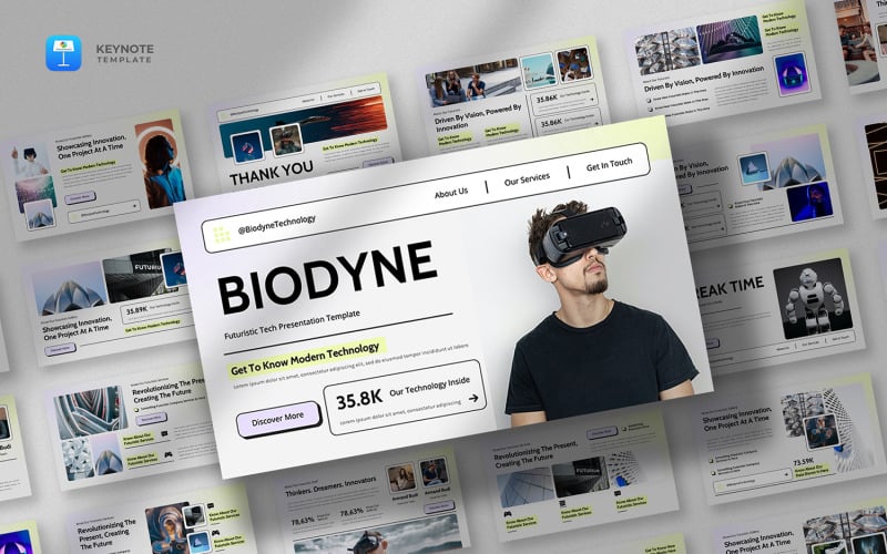 Biodyne - Modello di presentazione futuristico