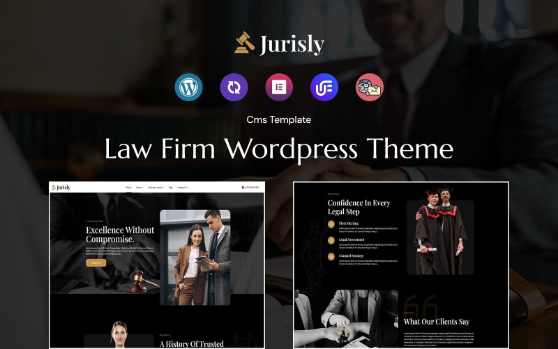 Jurisly - hukuk firması WordPress teması