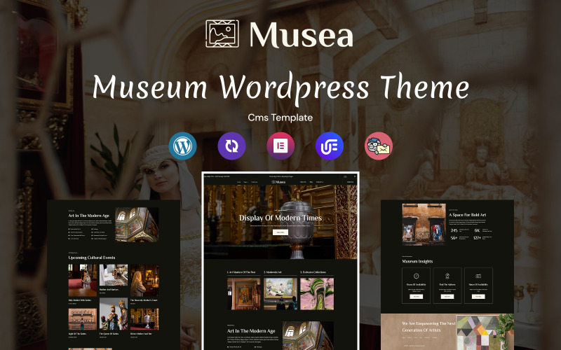 Musea — многоцелевая адаптивная тема WordPress для музеев