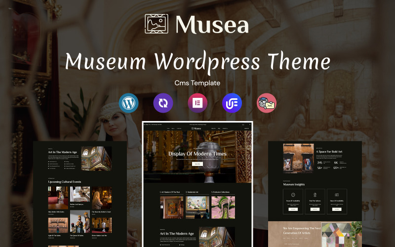 Musea - Wielofunkcyjny responsywny motyw WordPress dla muzeów