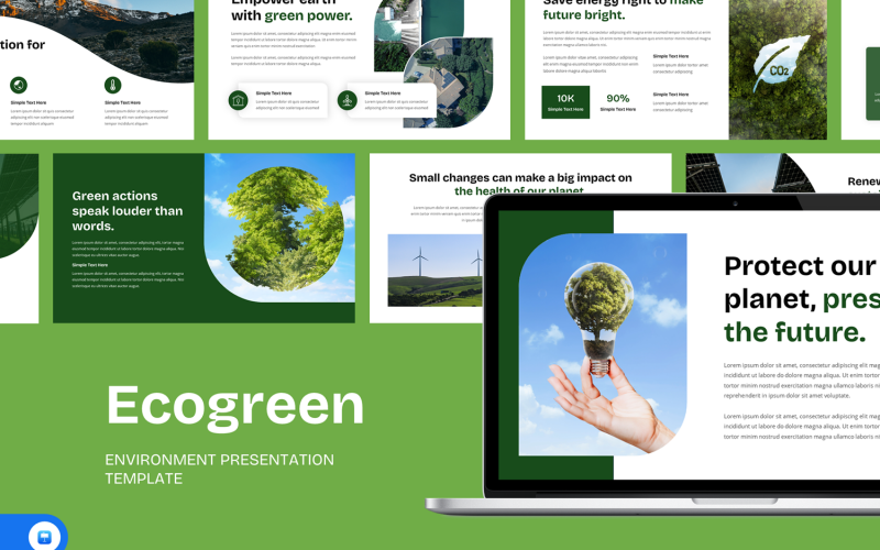 Ecogreen - Milieu Keynote-sjabloon