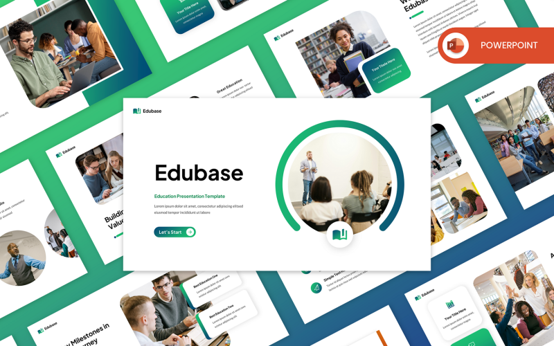 Edubase - Education PowerPoint Template - TemplateMonster
