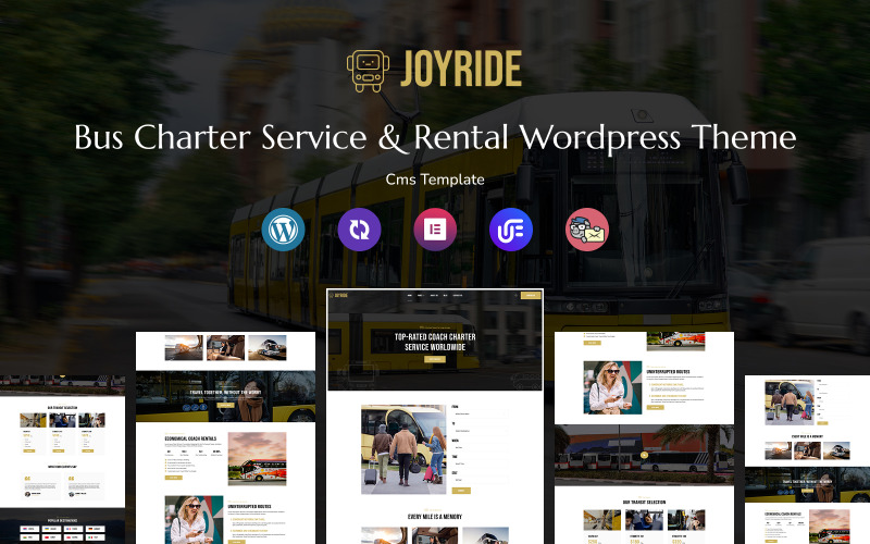 Joyride – Buscharter- und Mietservice, Mehrzweck-Responsive-WordPress-Theme