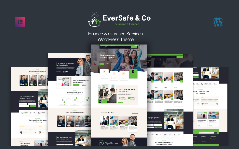 EverSafe - Tema WordPress per servizi finanziari e assicurativi