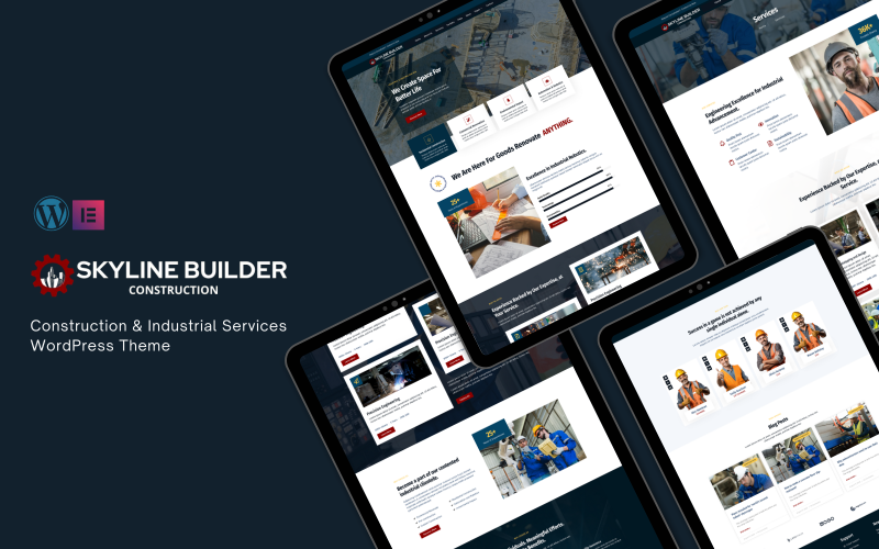 Skyline - Tema WordPress per servizi industriali e di costruzione di edifici