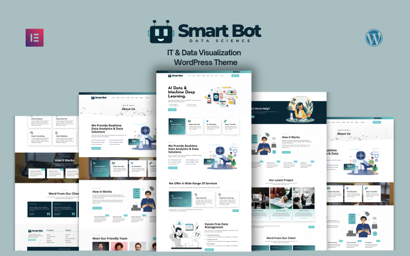 Smart Boot – Thème WordPress pour les services informatiques et la visualisation des données