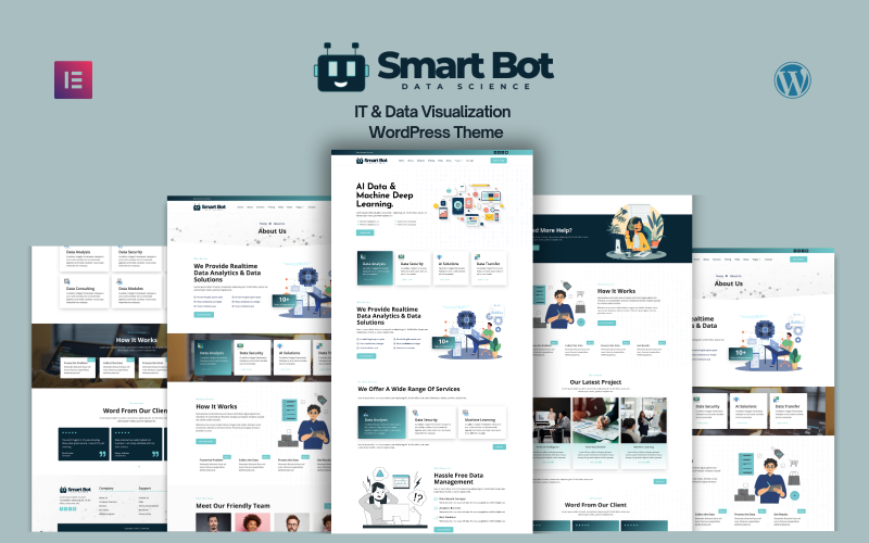 Smart Boot - WordPress-thema voor IT-services en datavisualisatie