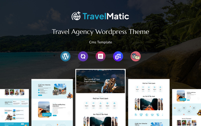Travelmatic - Multifunctioneel responsief WordPress-thema voor reisbureaus