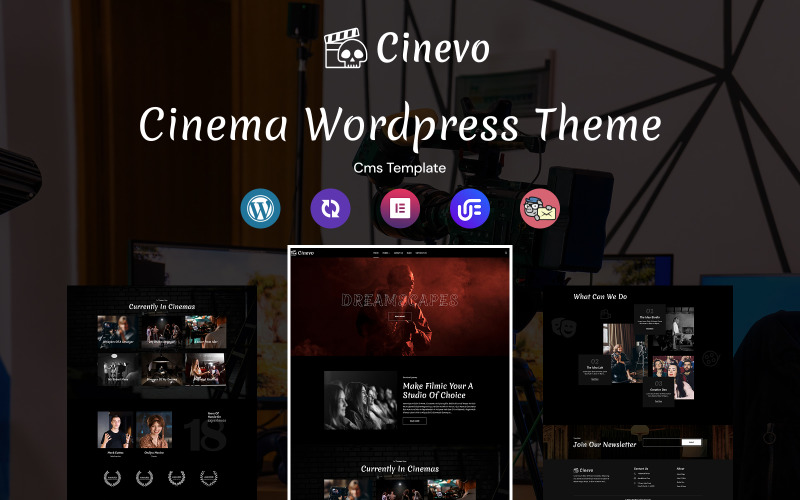 Cinevo - Tema WordPress Responsivo Multiuso para Estúdio de Cinema