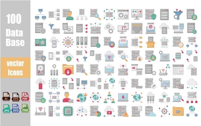 Database Vector Icon Pack