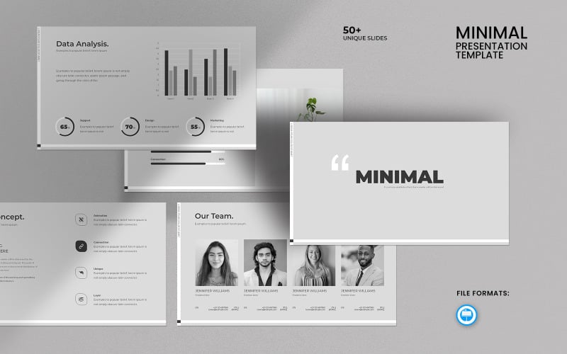 Modello di presentazione Keynote semplice e minimale