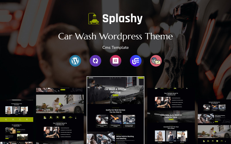 Splashy – uniwersalny, responsywny motyw WordPress dla myjni samochodowych