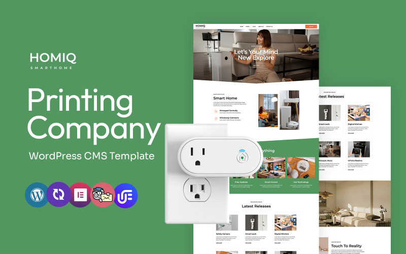 Homiq - Akıllı Ev Otomasyonu Çok Amaçlı WordPress Elementor Teması