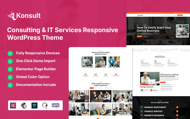 Konsult - Consulting and IT Services Responsive WordPress Theme