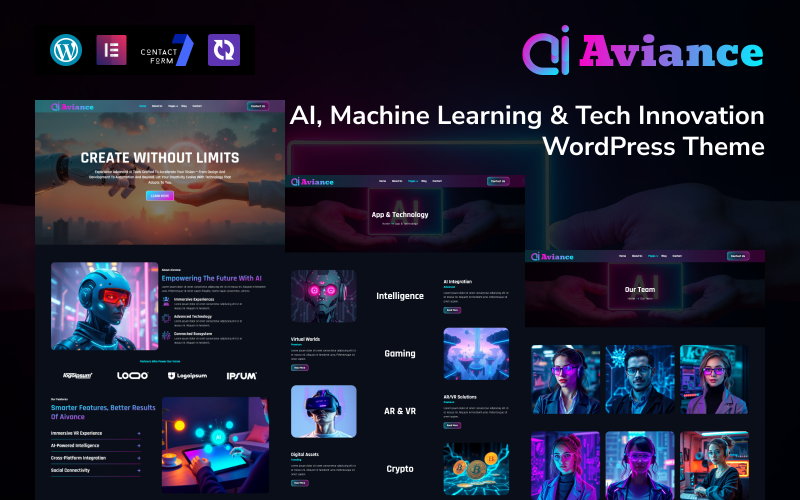 Avlance – Yapay Zeka, Makine Öğrenimi ve Teknoloji İnovasyonu WordPress Teması