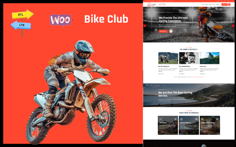 Badse – Клуб электровелосипедов и авторемонтная тема Elementor WordPress Responsive