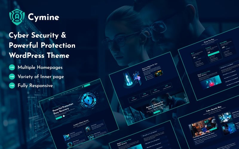 Cymine - Thème WordPress pour la cybersécurité et une protection puissante