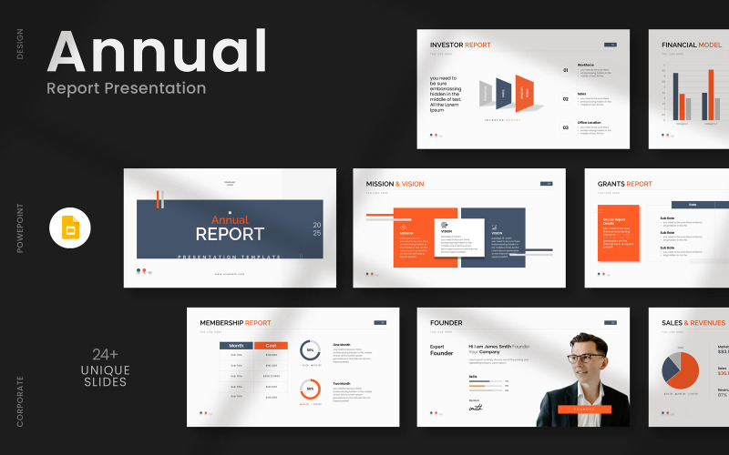 Plantilla de Google Slide para el informe anual 2025