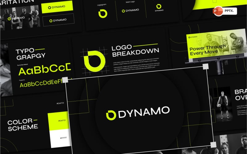 Presentazione PowerPoint sull'identità del marchio Dynamo