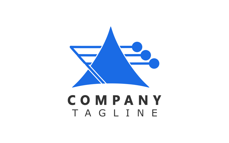 Kreative Tech-Logo-Design-Vorlage