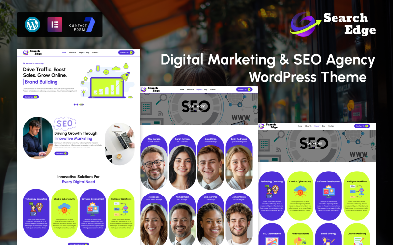 SearchEdge – 数字营销和 SEO 代理 WordPress 主题