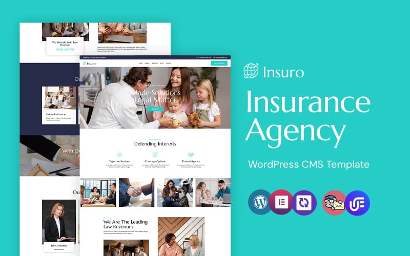 Insuro - Sigorta Şirketi WordPress Elementor Teması