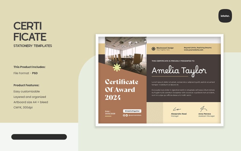 Certificate Templates – Vol. 059
